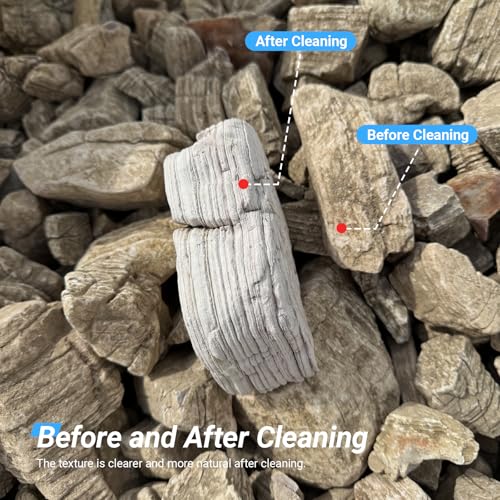 Aquarium Stone Rock 20lb Fish Tank Stone 2-8inch for Aquarium Landscaping, Terrariums, Vivarium Enclosures, Miniature and Fairy Gardens-7-8Pcs - size: 20lb (2-8inch 7-8Pcs)