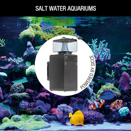 Sicce Shark Nano Protein Skimmer 300 up to 80 Gallon Saltwater Aquariums | Ultra Quiet Pump, Adjustable, Compact, Small Aquarium Marine Reef Tank