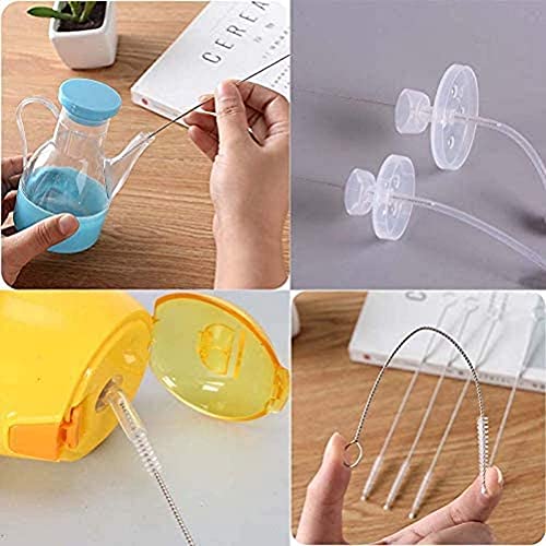Utoolmart Steel Wire Tube Brush 12" x 1/4" Spiral Long Handle Cleaning Brush for Tube Bottle Pipe Welding Slag Rust Remove Cleaning Tool,10pcs - color: 10pcs, size: 0.6cm