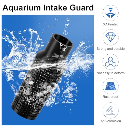 Magluv Aquarium Intake Guard Fit for Fluval 106/107/206/207 Intake Filter, Fish Tank Filter Cover Replacement for Aquameta Aquarium Filter Intake Guard Protects Aquatic Life