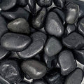 Midwest Hearth Natural Decorative Polished Black Pebbles 1" to 3" Size (10-lb Bag) - size: 10-lb Bag