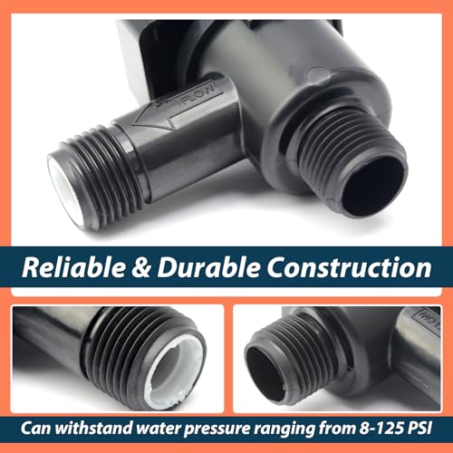 RV Vacuum Breaker Check Valve Fit for b&b Model 571 Check Valve,571-VAC-CHK-A Camper Trailer Flusher Check Valve Replace Leaking Vacuum Breaker on Black Tank System