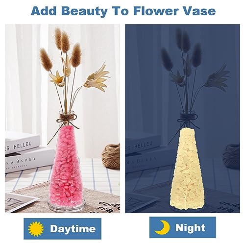 1000pc 0.4-0.6" Glow in The Dark Rock Outdoor Decorative Stones Glowing Rocks Landscaping Pebbles Luminous Stone for Garden Patio Aquarium Walkway Driveway Lawn,Pink - size: 1000, style: Pink