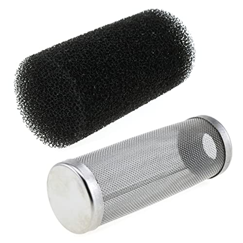 Stainless Steel Aquarium Filter Guard 16mm Pre-Filter Sponge Aquarium Filter Protector Cover Kit for Fish Tank Inlet Pond