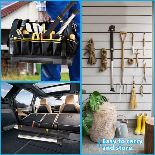 Telescopic Hood Prop Rod, 29 to 40 inches Hood Prop Holder Tool for Car Trunk Universal Engine Support Bar Stainless Steel Material with Comfortable Sponge Handle Telescoping Adjustable