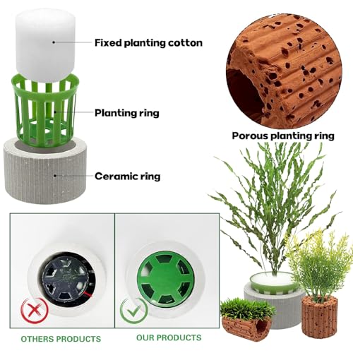 26 Pack New Upgrade Aquarium Plant Weights, Aquatic Water Plant Fixed Rings, Water Plants Cultivation Fixed Ring Plant Pot for Secure Aquatic Plant Placement (26PCS)