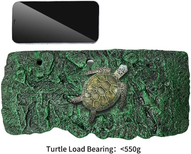 Minidiva Turtle Platform, Floating Turtle Pier Rectangular Terrapin Dock PU Foam Aquarium Float Decor Basque Terrace Climb Brazilian Tortoise (11 * 4.7 * 0.8Inch) - color: 11*4.7*0.8inch