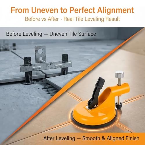 Adjustable Height Setter - Professional Countertop Leveling Tool,Adjustable Height Setter Countertop Leveling Tool- Vacuum Suction Clamp,Professional Installer & Experienced DIY - color: 3pcs