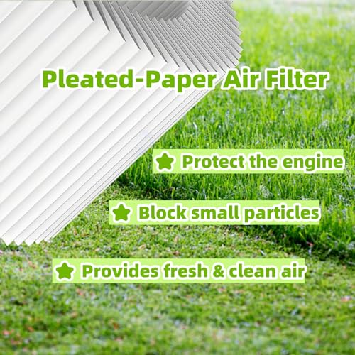 (4-PK) 593260 798452 334404 Air Filter With Pre-Filter for Lawn Mower Air Cleaner, Fits B&S 550ex 675exi 725exi Series Troy Bilt TB110 TB200 TB230 4247 5432 5432k 09P00 09P702 550E 500EX 625 - style: 4PK 593260 Filters + 4PK Pre-Filters