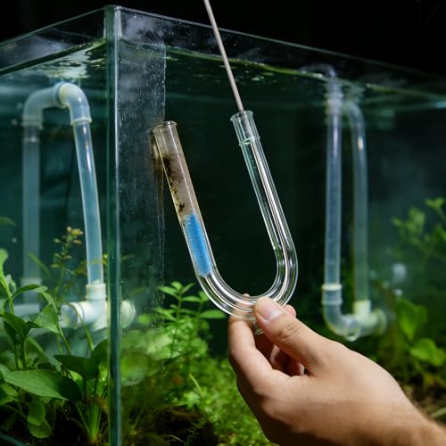 7pcs Fish Tank Cleaning Brushes Kit Beta Fish Aquarium U-Shape Brush Extra Long Filter Nylon Tube Flexible Hose Tank Cleaning Tools for Acrylic Fishes Tanks Kitchen Glasses Drinking Straws