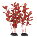 2-Pack 12 Inch Aquarium Silk Aquarium Plants, Artificial Plastic Plant for Small Tank, Goldfish, Fish Hides (Red, 12 Inch) - color: Red