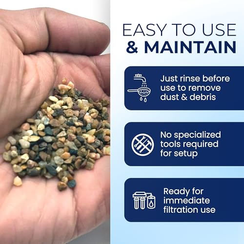 IPW Industries Inc - Water Softener Gravel - Garnet Filter Bed Media for Filter Tanks, Water Conditioners, Water Softeners and Backwashing (15 lbs) - size: 15 lbs