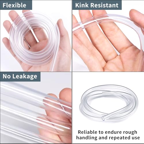 Fish Tank Air Tube, Aquarium Tubing 20 Feet Airline Tubing, Standard 3/16” Air Hose for Fish Tank Air Pump, Hydroponics, Pond