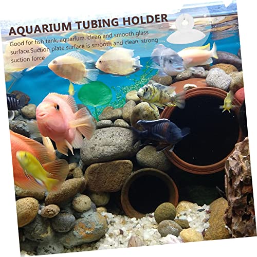 HANABASS 25pcs Clamp Cups for Fish Tank Airline Holder for Aquariums Strong Easy to Install for Clean