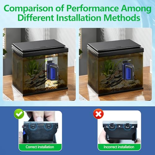 Aquarium Magnet Glass Cleaner, Double-Sided Detachable & Floating Algae Scraper for 0.4-1.0 Inch Fish Tank Glass Cleaning, No Scratches (L) - size: L