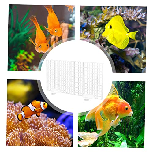 Yardwe 1set Fish Tank Bottom Divider Plate Isolation Grid Cups Semi-Transparent Aquarium Separation Board for Breeding and Water Circulation