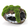 NQEUEPN Broken Barrel Fish Tank Decor, Fish Tank Accessories Decorations Resin Betta Fish Hideout Cave for Fish Tank Ornaments for Small Animal Play Rest Hide Breed