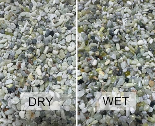 5LB Jade Color 1/8-3/8inch Aquarium Gravel Fish Tank Gravel Pea Gravel for Plants Small Rocks for Indoor Plants Decorative Rocks Colorful Rocks for Vases Rocks for Crafts - size: 5lb, style: Jade