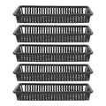 POPETPOP Aquarium Plastic Plant Basket 5-Pack Water Grass Pots with Drainage for Hydroponic Root Cultivation Fish Tank and Pond Planting
