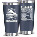 NewEleven Fathers Day Gift For Grandpa - Grandpa Birthday Gifts From Granddaughter, Grandson - Unique Birthday Present Ideas For Grandfather, Promoted To Grandfather - 20 Oz Tumbler Navy - color: Grandpa nutrition navy