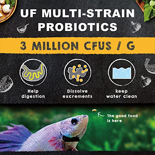 Ultra Fresh Betta Fish Food, Betta Pro Shrimp Patties, 50% Sword Prawns + Akiami Paste Shrimps, All Natural Protein, Rich in Calcium, for Betta's Healthy Development and Cleaner Water, 1.87 oz - size: 1.87 Ounce (Pack of 1)