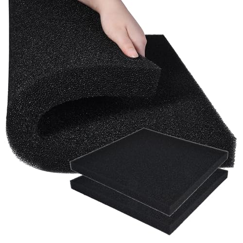 Hipanda 2 Pack Aquarium Bio Filter Sponge Pad 20"x20"x1.5",30PPI, Bio Filter Media Foam Pad Sponges, Cut-to-Size Open Cell Foam Sheet for Fish Tank - size: 20“x20"x1.5" (30PPI) 2 Pack