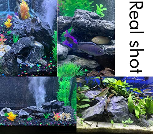 Voulosimi 12 lb Seiryu Rock Stone for Aquariums, Landscaping Model,Tank Decoration - color: 12 lb, size: Seiryu Stone