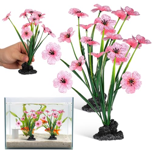 2pcs Aquarium Plant Decor Realistic Faux Water Grass for Fish Tank Stylish Desktop Aquarium Accessory for Aquatic Decoration