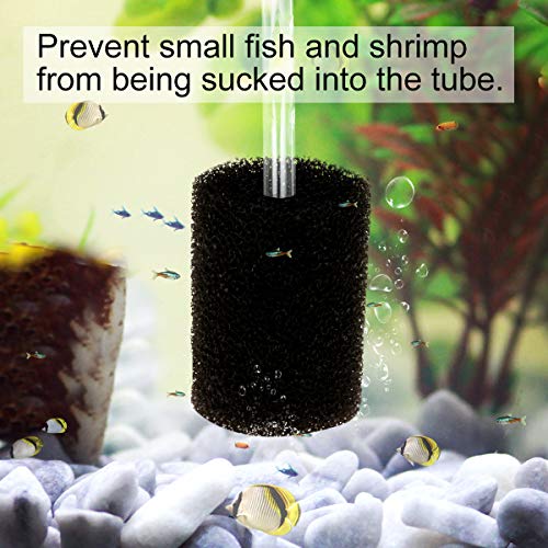 4PCS Pre-Filter Foam Sponge Roll Aquarium Filter Intake Cover for Aquarium Fish Tank(Small)