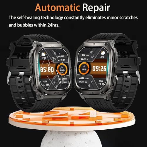 Lamshaw Compatible for KOSPET Tank M3 Ultra Smart Watch Screen Protector, [6 Pack] Full Coverage TPU Clear Film Compatible for AMAZTIM, KOSPET Tank M3 2.01" Smart Watch, M3 Ultra Smartwatch (6 Pack)