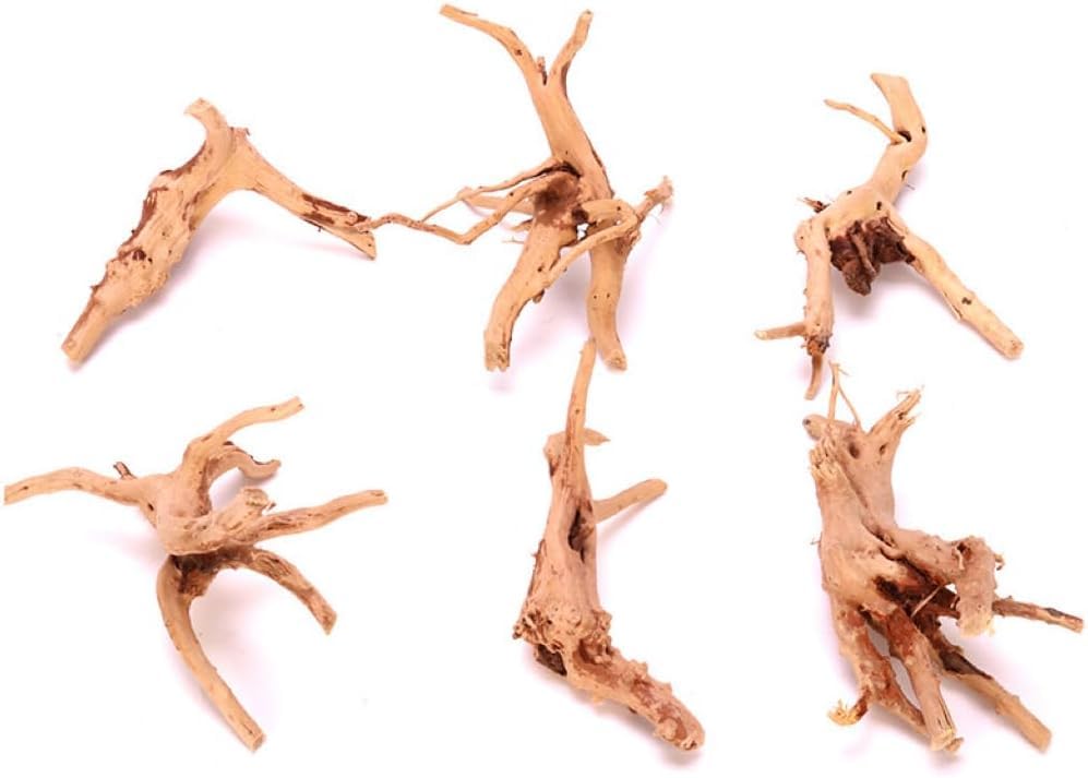 1Pc Natural Aquarium Driftwood Branches Wood Aquarium Trunk Driftwood Tree Fish Tank Log Decoration Plant Stump, Aquarium Decoration Wood Aquarium Thematic Ornaments Aquarium Accessories (8-10cm)