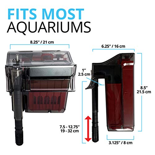 Fluval C4 Power Filter, Fish Tank Filter for Aquariums up to 70 Gal.