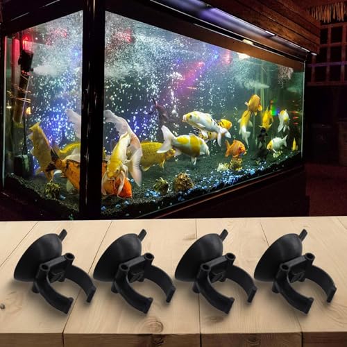 4/8 Pcs Aquarium Heater Suction Cups Clips 35mm Replacement Fish Tank Thermostat Holders Heaters for Bars Black Resin Clamps Fit 2.5cm Tubes(8pcs) - size: 8pcs