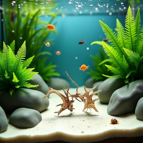 WLngtv Natural Driftwood Branches for Aquarium, 8-10 cm, Aquarium Driftwood Branches Natural Wood Reptiles Trunk Wood Fish Tank Decoration Plant Stump Ornament Landscaping Decoration