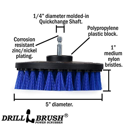 Boat Brush Scrubbing Accessories - Aquatic Cleaning Supplies - Boat Hull Cleaning Brush Set - Barnacle Remover - Boat Deck Brush - Tank Cleaning Tool Set - Fish Tank Scrubbing Brush - Boat Brush Set