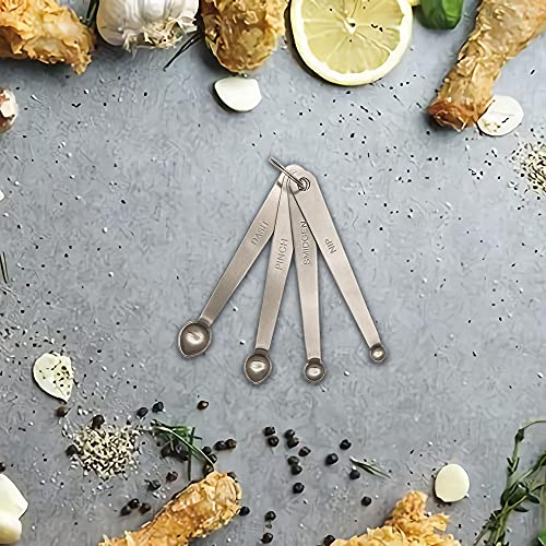 2PCS 1/16 Teaspoon(1/16tsp, Pinch) Single Tiny Measuring Spoon, Small Individual Stainless Steel Measure Spoons Only - size: 1/16 Tsp | 0.31 mL | 0.31 cc | 0.01 oz