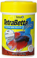 TetraBetta PLUS Floating Mini Pellets, Fish Food With Natural Color Enhancer, 1.2 ounces - size: 1.2 Ounce (Pack of 1), style: Mini Pellets