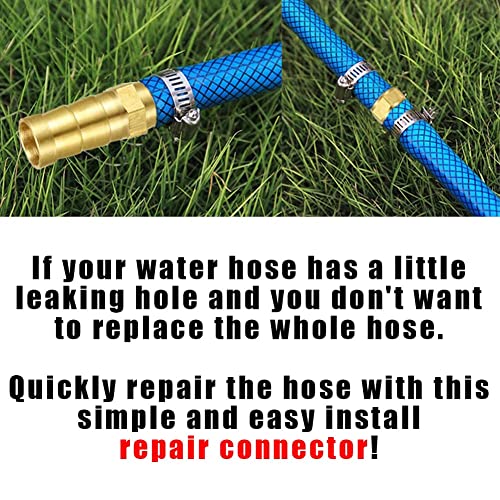 Joywayus 5/8" ID Hose Barb Hex Union Brass Fitting Water/Fuel/Air (Pack of 10) - size: 5/8", style: 10PCS