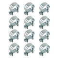 12pcs Gas Line Clamp(16-18mm), Zinc Plated Mini Fuel Hose Clamp Adjustable Tube Clamp for Pipe Fuel Line - size: 16-18mm