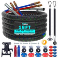 CheeMuii 18FT Semi Truck Air Line Kit with Gladhand Handle Holder and Springs Kit Red & Blue Air Brake Hoses and 7 Way Trailer Cord 3-in-1 Air Lines Set for Semi Truck Trailer Tractor - size: 18FT-Red&Blue