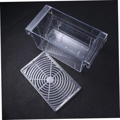 jojofuny Aquarium Breeding Tank Fish Isolation Box Acrylic Fish Hatching Incubator for Guppy and Betta Suitable for Home and Tank Breeders