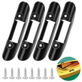 QKURT 4 Pcs Kayak Paddle Holder Clip, Universal Platic Fishing Net Clip Kayak Paddle Clip for Storage Kayak Paddle and Other (Including Screws)