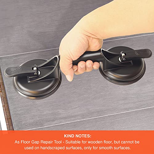 2 Pack Suction Cups Heavy Duty Aluminum Vacuum Plate Handle Glass Holder Hooks to Lift Large Glass/Tile Lifter/Moving Glass/Pad for Lifting/Dent Puller - color: 2 Pack Double Plate-Black