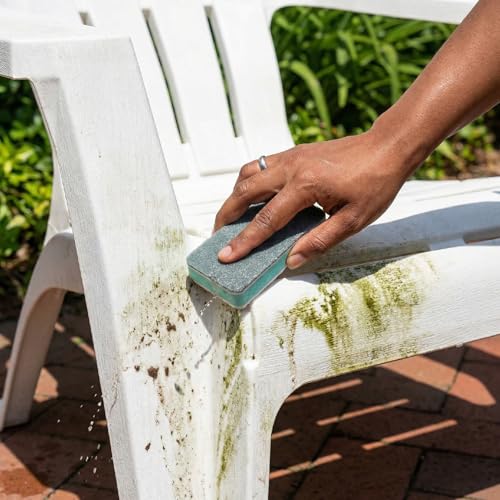 4 Pcs Fish Tank Cleaning Sponge Brush, Double Sided Aquarium Scrubber Cleaner, Sponge Pad Cleaning Tools Dirt Remover for Glass Mirrors Kitchen- Green