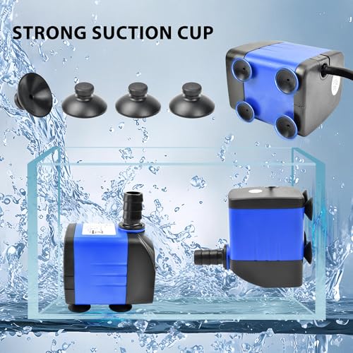 Submersible Water Pump 10W 158GPH AC 110V FishTank Pump 4.1ft High Liftfor Aquarium Hydroponics - color: 10w 600l/H