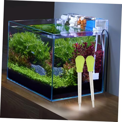 TOYANDONA 2pcs Manual Fish Tank Cleaner Waste Gravel Adsorber for Change and Coral Feeding Effortless Aquarium Maintenance Tool