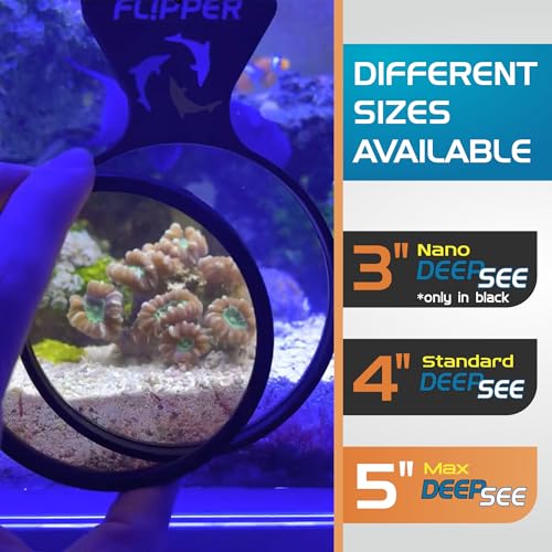 Flipper DeepSee Viewer Clear Orange Filter Attachment for Flipper DeepSee Viewer MAX 5" Magnetic Aquarium Glass Magnifier for Coral Color Correction, Reef Photography and Aquarium Videography - color: Clear, size: MAX 5"