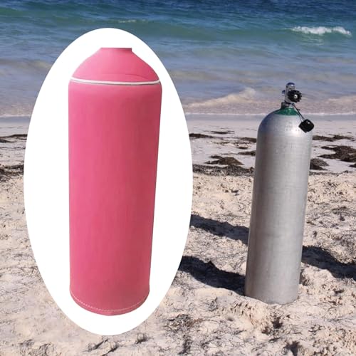 kowaku Scuba Diving Tank Cover Neoprene Dive Cylinder Sleeve Dive Tank Protective Cover - color: Pink