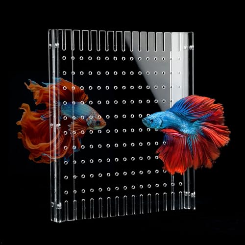 Aquarium Divider Clear 10/15/20 Gallon Fish Tank Divider with Suction Cups (15/20 Gallon) - size: 15/20 Gallon