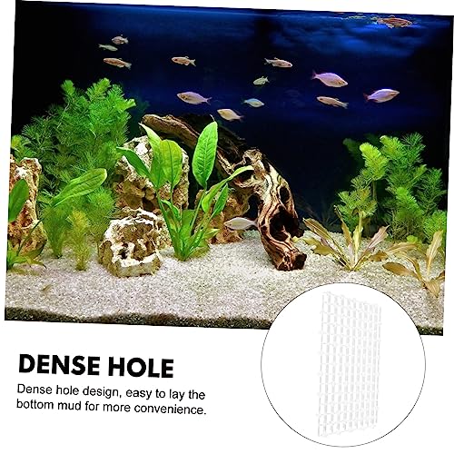 2pcs Aquarium Divider Transparent Gravel Plate Wear-Resistant Tank Partition for Breeding Fish Smooth Edges Easy to Install Retention - color: Transparent